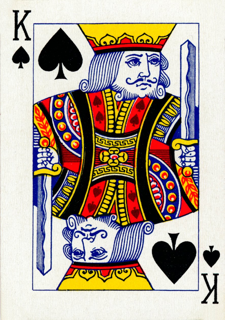 Rei de espadas de um baralho de cartas de baralho Goodall & Son Ltd., c1940 de Unbekannt