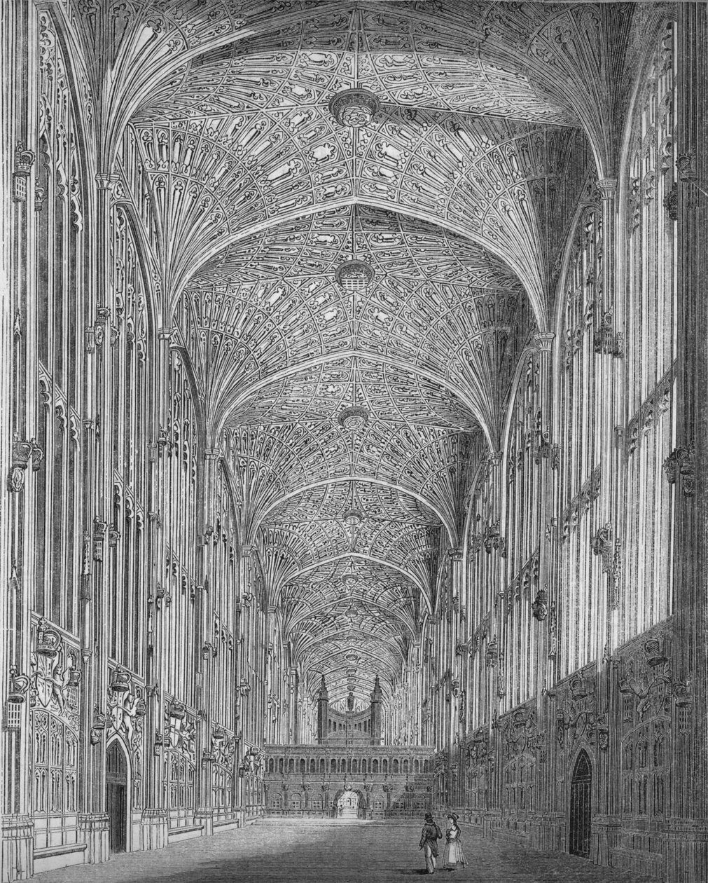 Capela do Kings College, 1845 de Unbekannt
