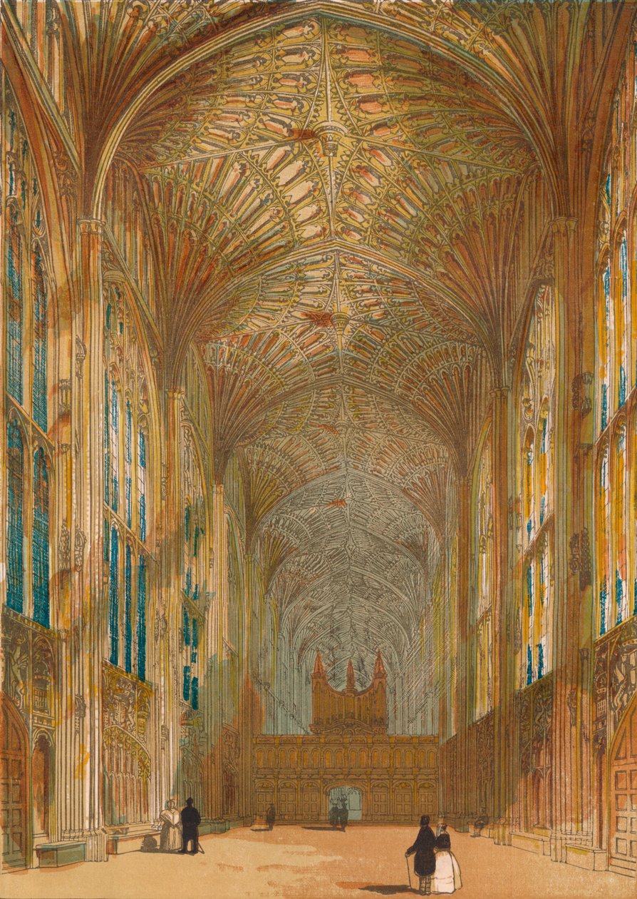Capela do Kings College, Cambridge, 1864 de Unbekannt