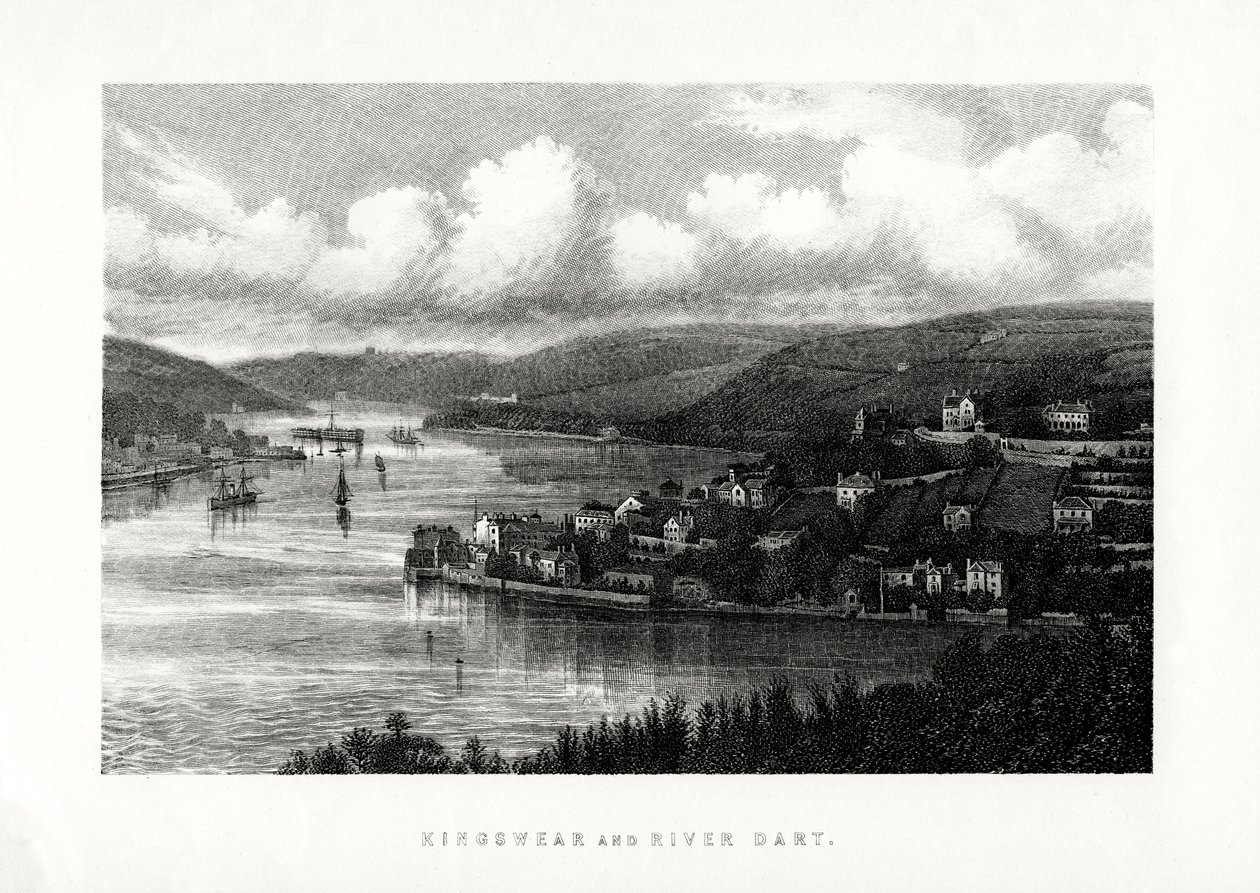 Kingswear e o rio Dardo, South Devon, 1896 de Unbekannt