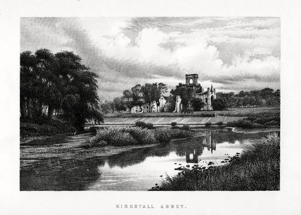 Abadia de Kirkstall, Leeds, Yorkshire, 1896 de Unbekannt