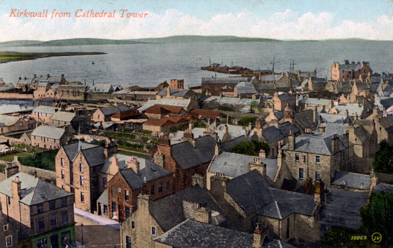 Kirkwall da torre da Catedral, Orkney, Escócia, século XX de Unbekannt