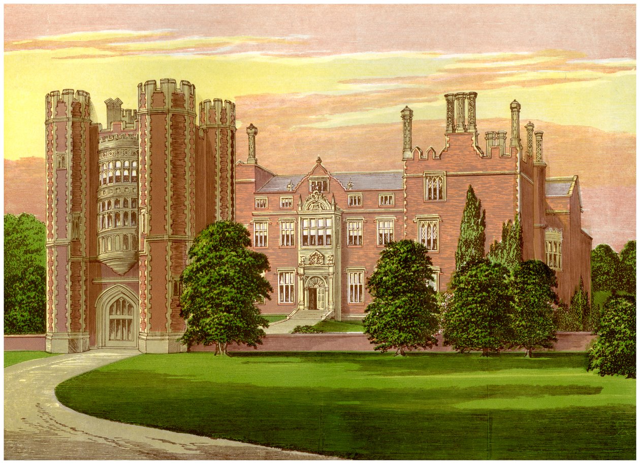 Kirtling Tower, Cambridgeshire, casa da Baronesa Norte, c1880 de Unbekannt