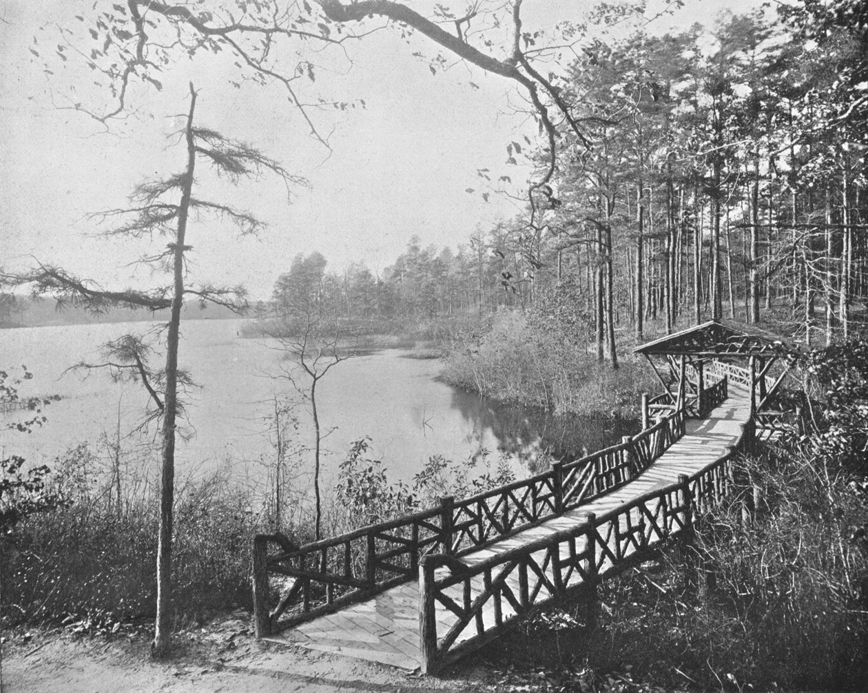 Kissing Bridge, Lakewood, Nova Jersey, EUA, c1900. de Unbekannt