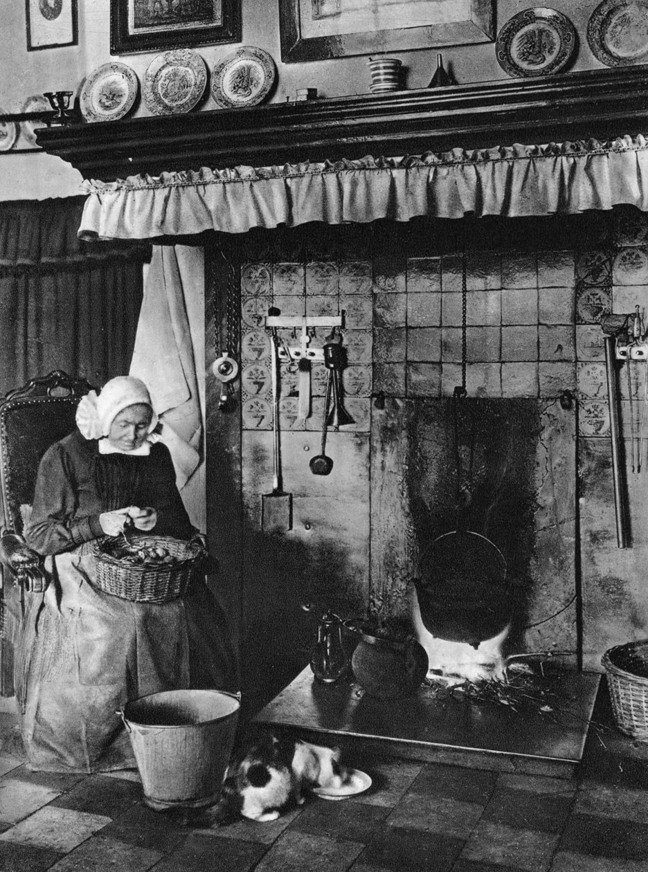 Cozinha e sala de estar em um, Twente, Holanda, c1934 de Unbekannt