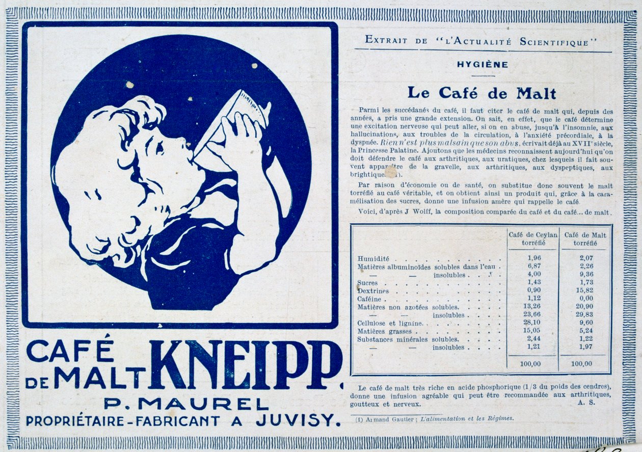 Kneipp Café de Malt, propaganda, 1915 de Unbekannt