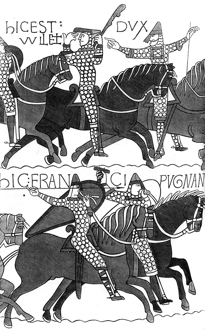 Cavaleiros de Duc Guillaume, c1070 1849 de Unbekannt