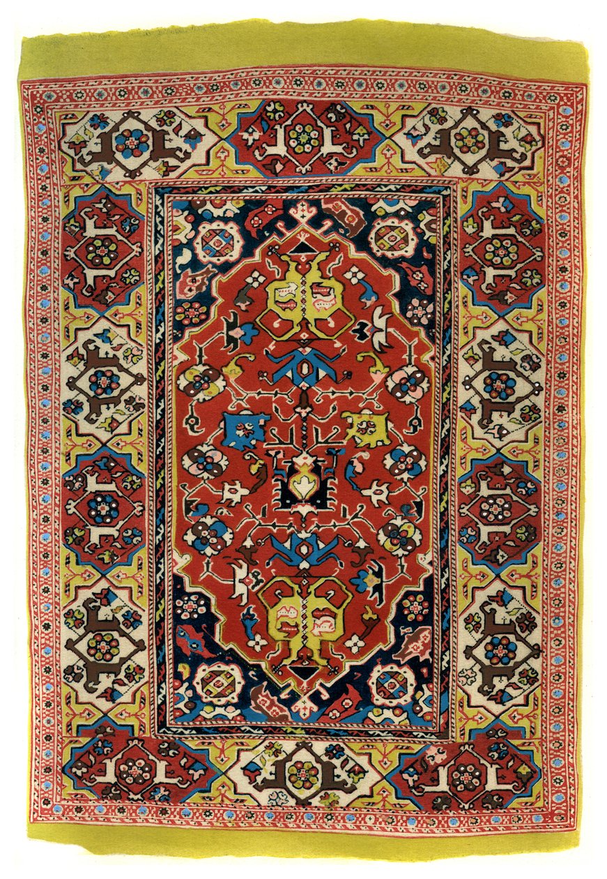 Tapete de lã atada, c1600 1958 de Unbekannt
