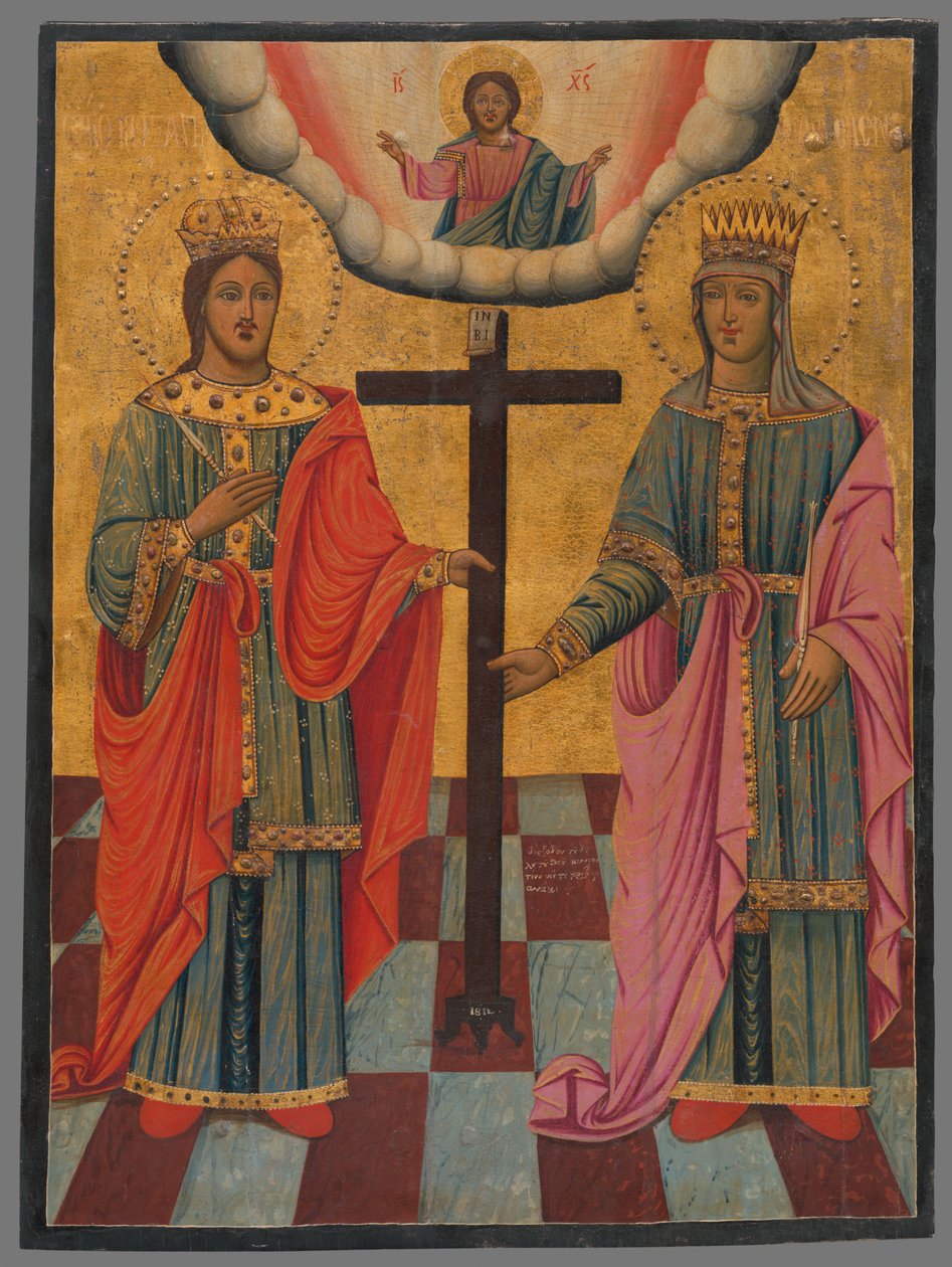 Constantine e Helena (ícone) de Unbekannt