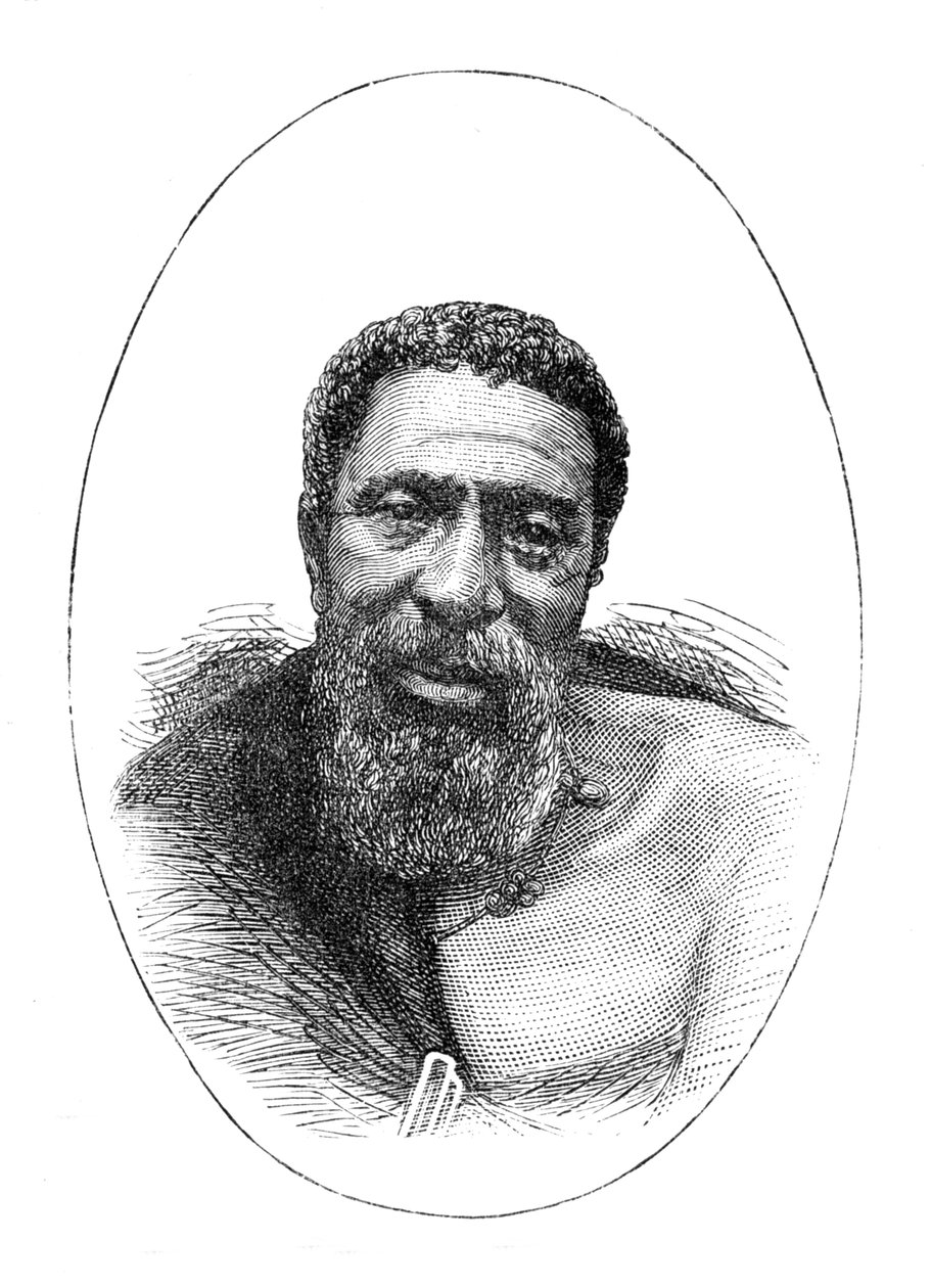 Kreli, Chefe dos Galekas, 1877, c1880 de Unbekannt
