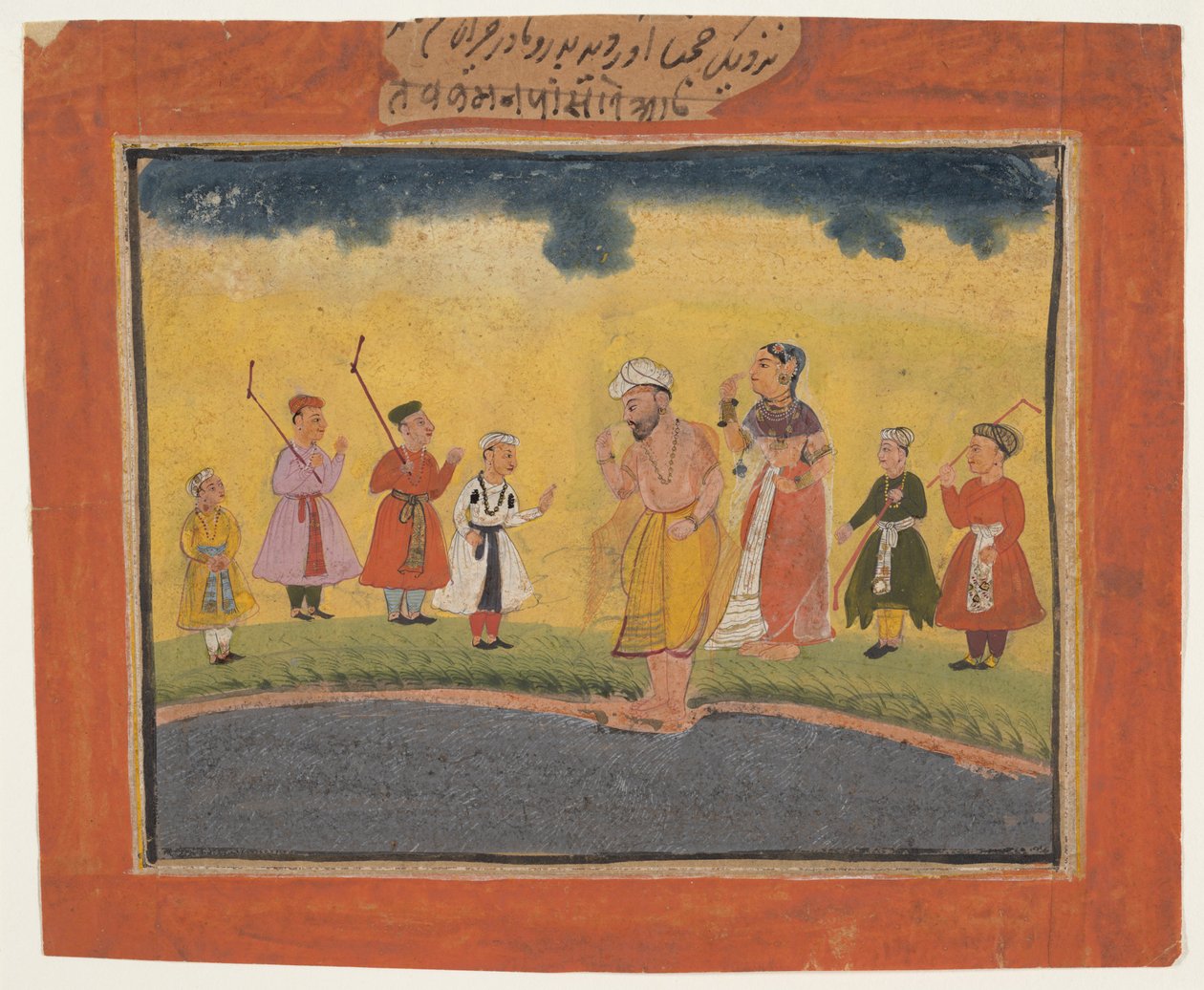 Os pais de Krishnas o procuram, ca. 1615 de Unbekannt