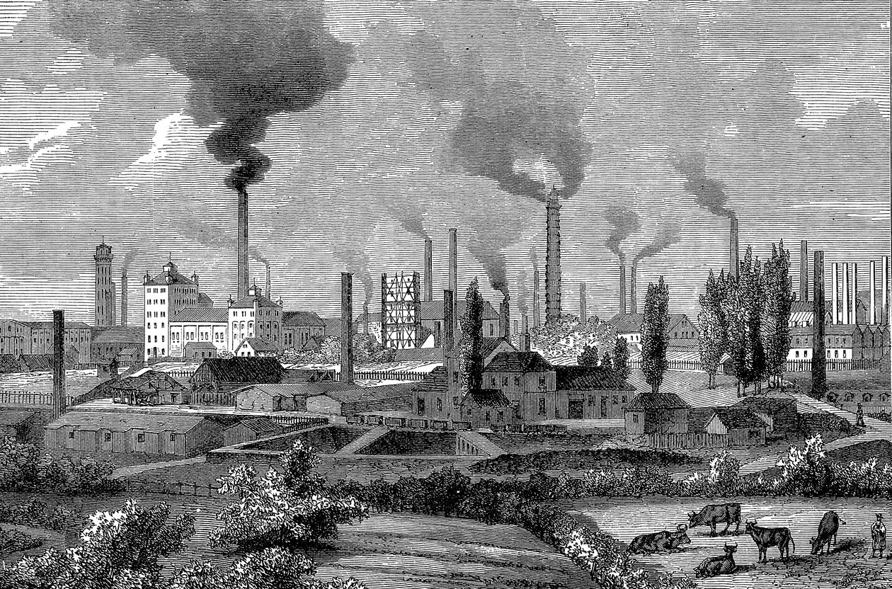 Obras de Krupps, Essen, Alemanha, 1896 de Unbekannt