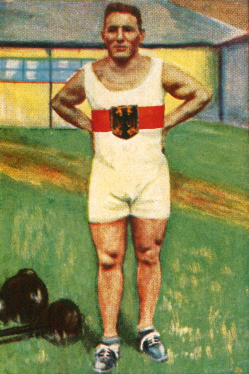 Kurt Helbig, campeão alemão de levantamento de peso, 1928. de Unbekannt