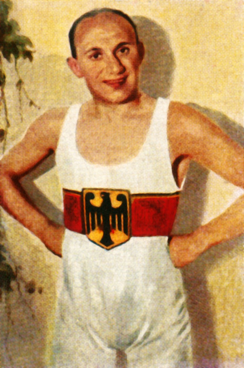 Kurt Leucht, campeão alemão de luta livre, 1928. de Unbekannt