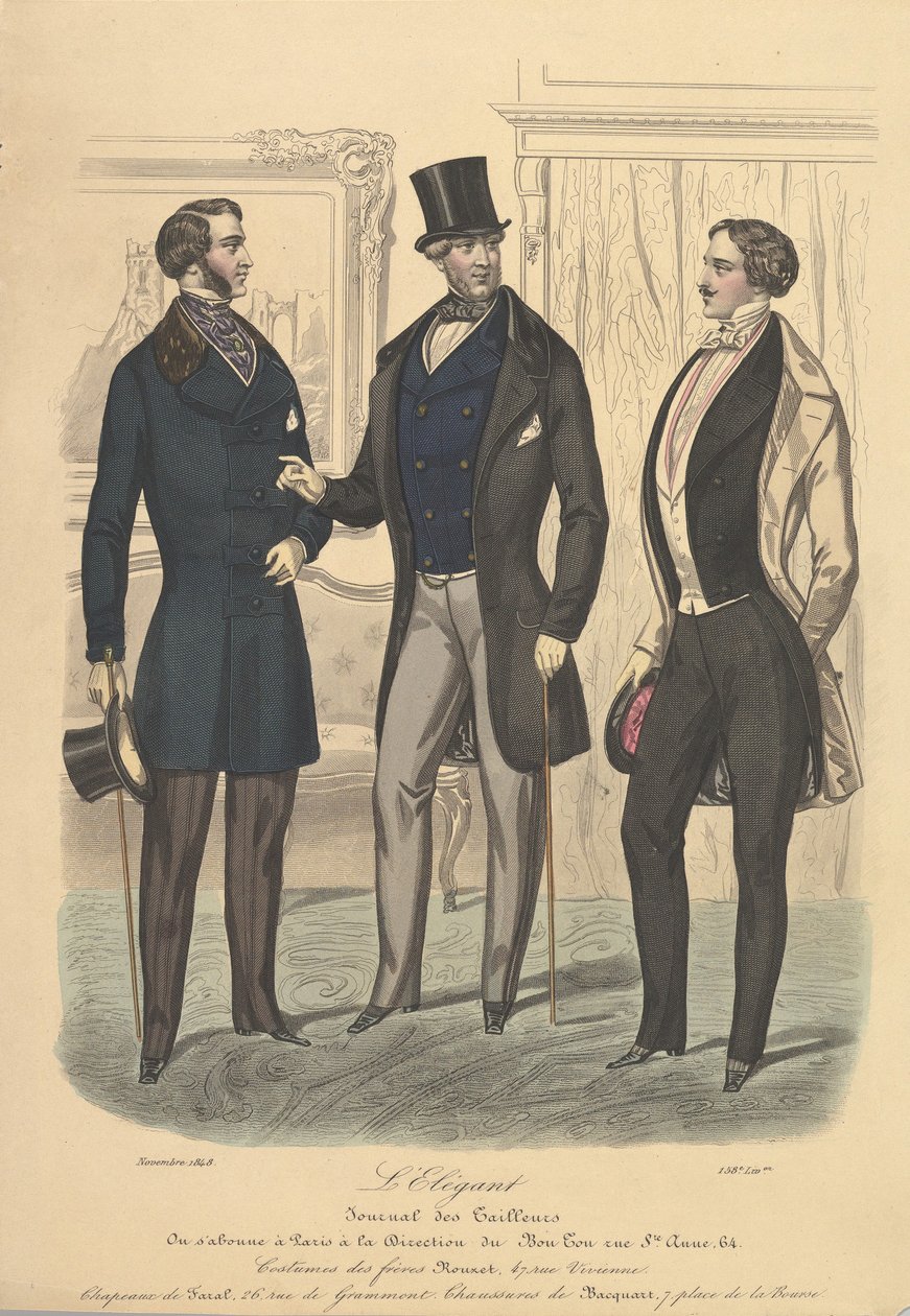 Elegante do Journal des Tailleurs, 1848. de Unbekannt