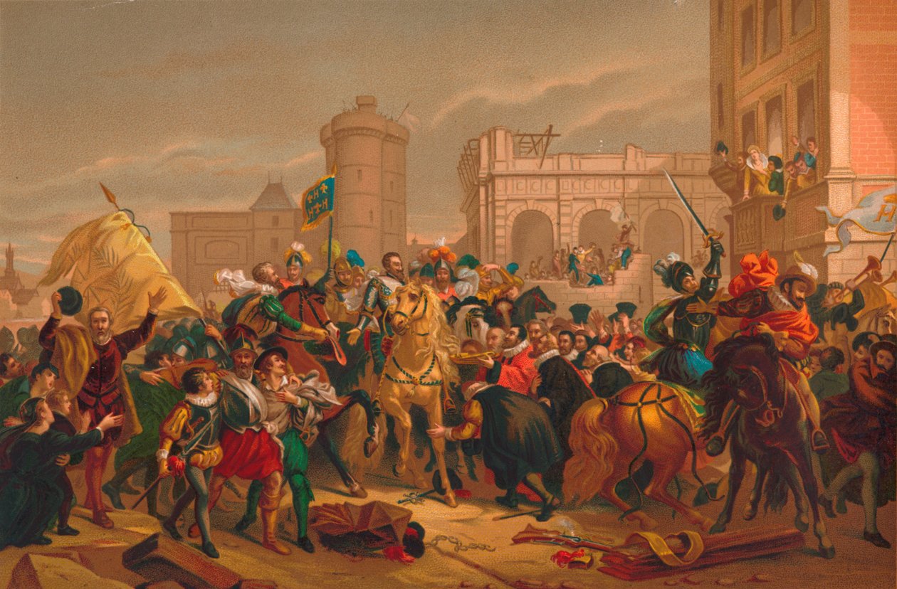 LEntree dHenri IV a Paris a entrada de Henri IV em Paris, 1817 de Unbekannt