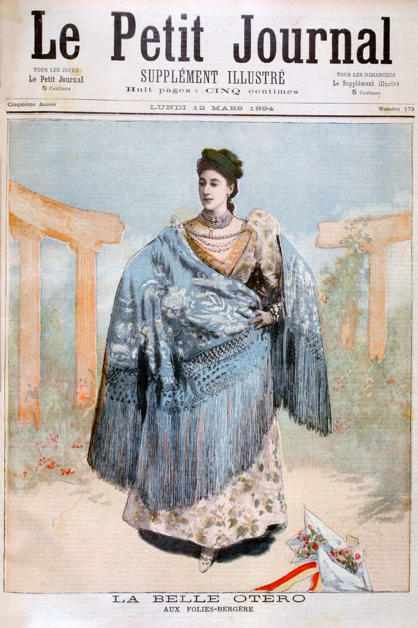 La Belle Otero, dançarina espanhola, atriz e cortesã, 1894 de Unbekannt