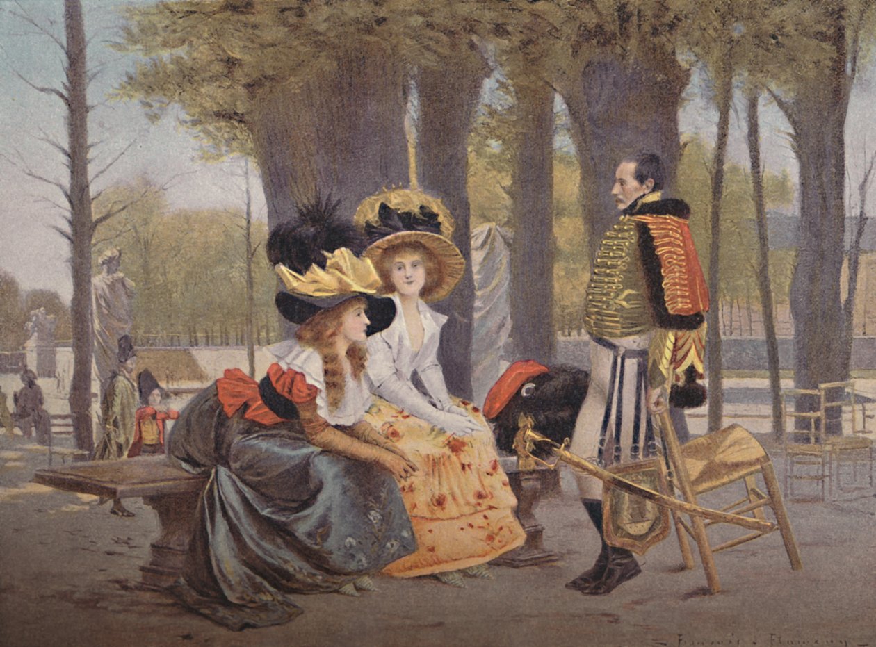La Causerie. - Vida em Paris em 1793, 1896 de Unbekannt
