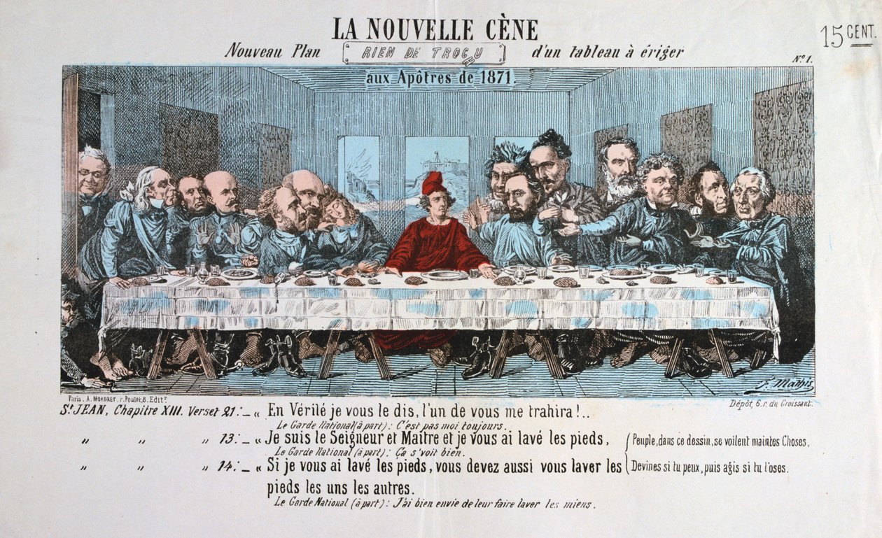 La Nouvelle Cene, Comuna de Paris, 1871 de Unbekannt