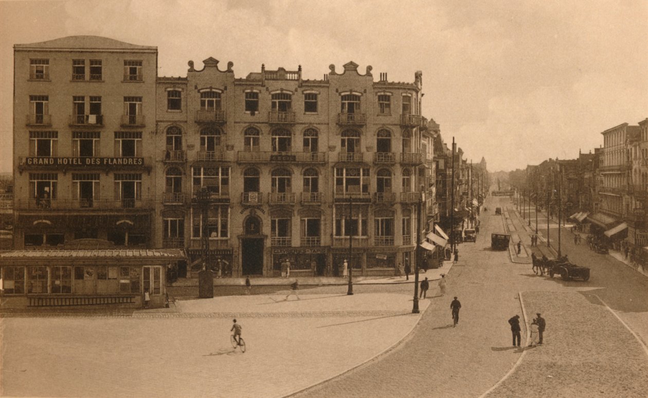 Praça pública e Avenida Lippens, Praça da cidade e Avenida Lippens, c1900. de Unbekannt
