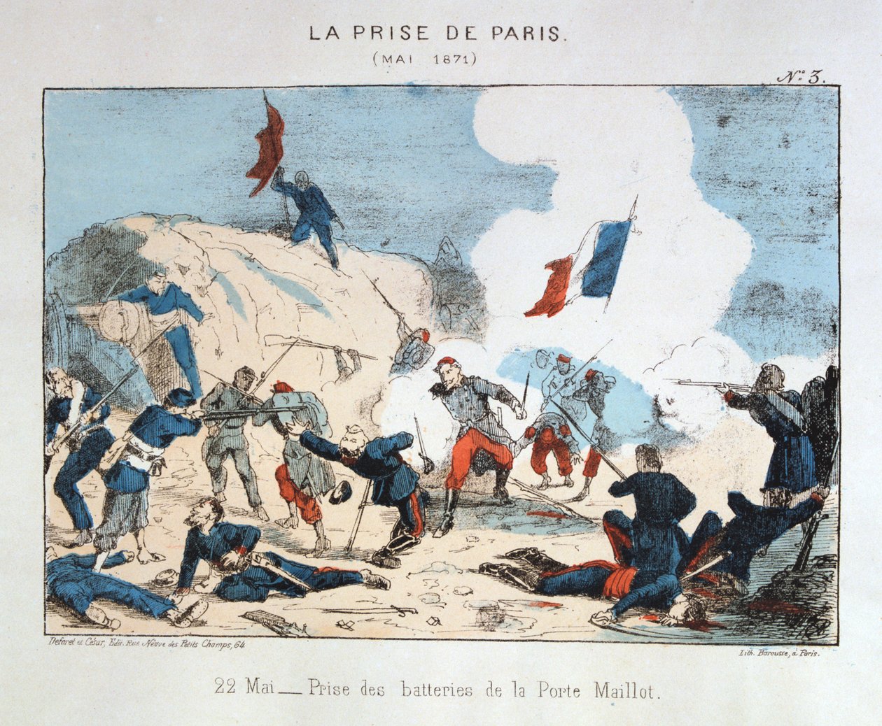A captura de Paris, 22 de maio de 1871 de Unbekannt
