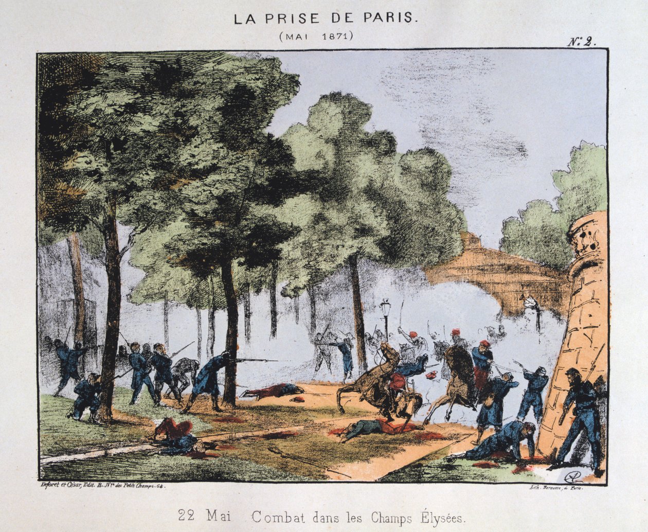 A captura de Paris, 22 de maio de 1871 de Unbekannt