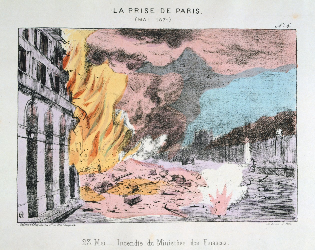 A captura de Paris, 23 de maio de 1871 de Unbekannt