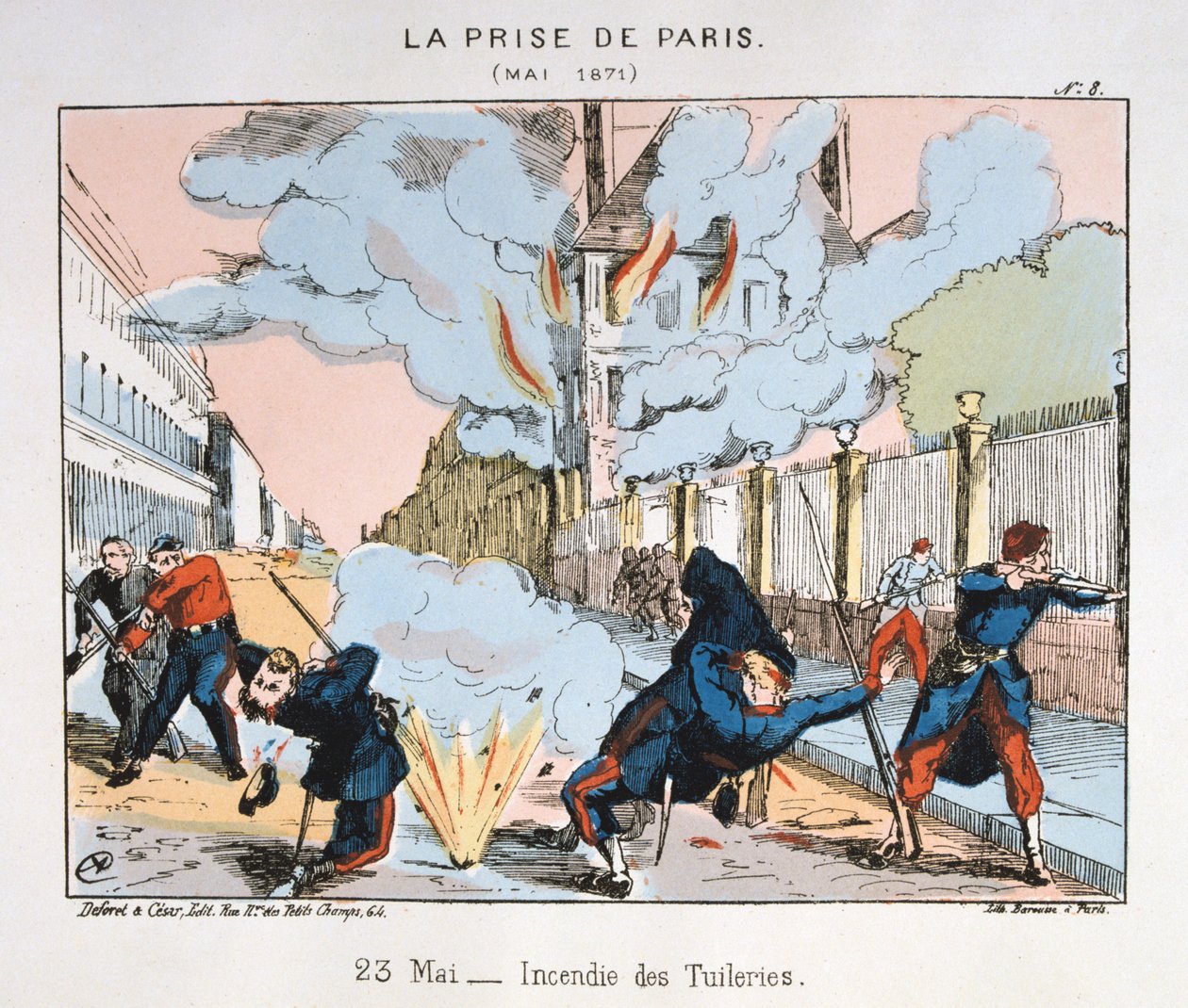 A captura de Paris, 23 de maio de 1871 de Unbekannt