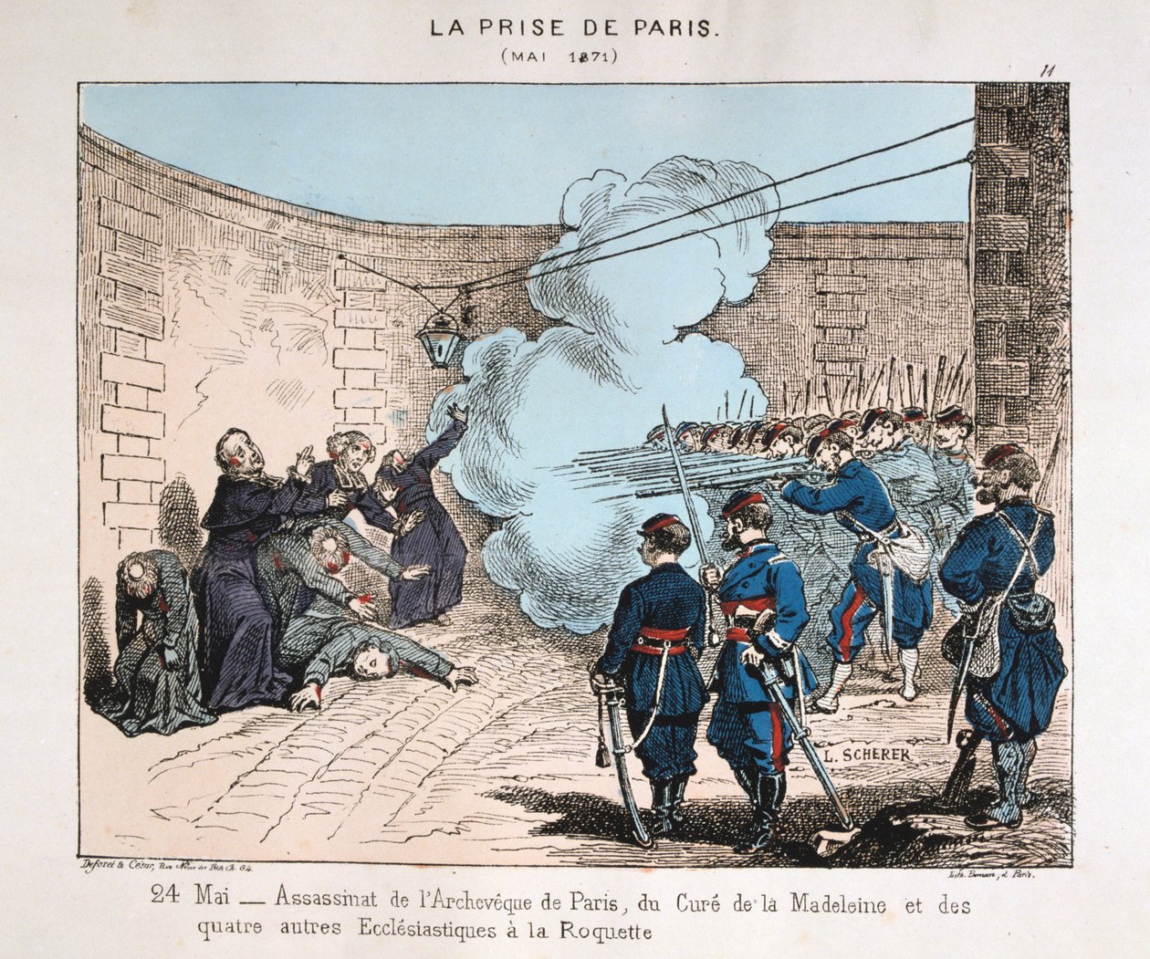 A captura de Paris, 24 de maio de 1871 de Unbekannt