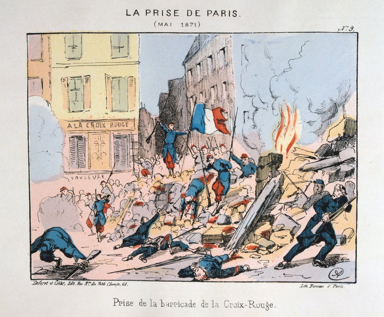 A captura de Paris, maio de 1871 de Unbekannt
