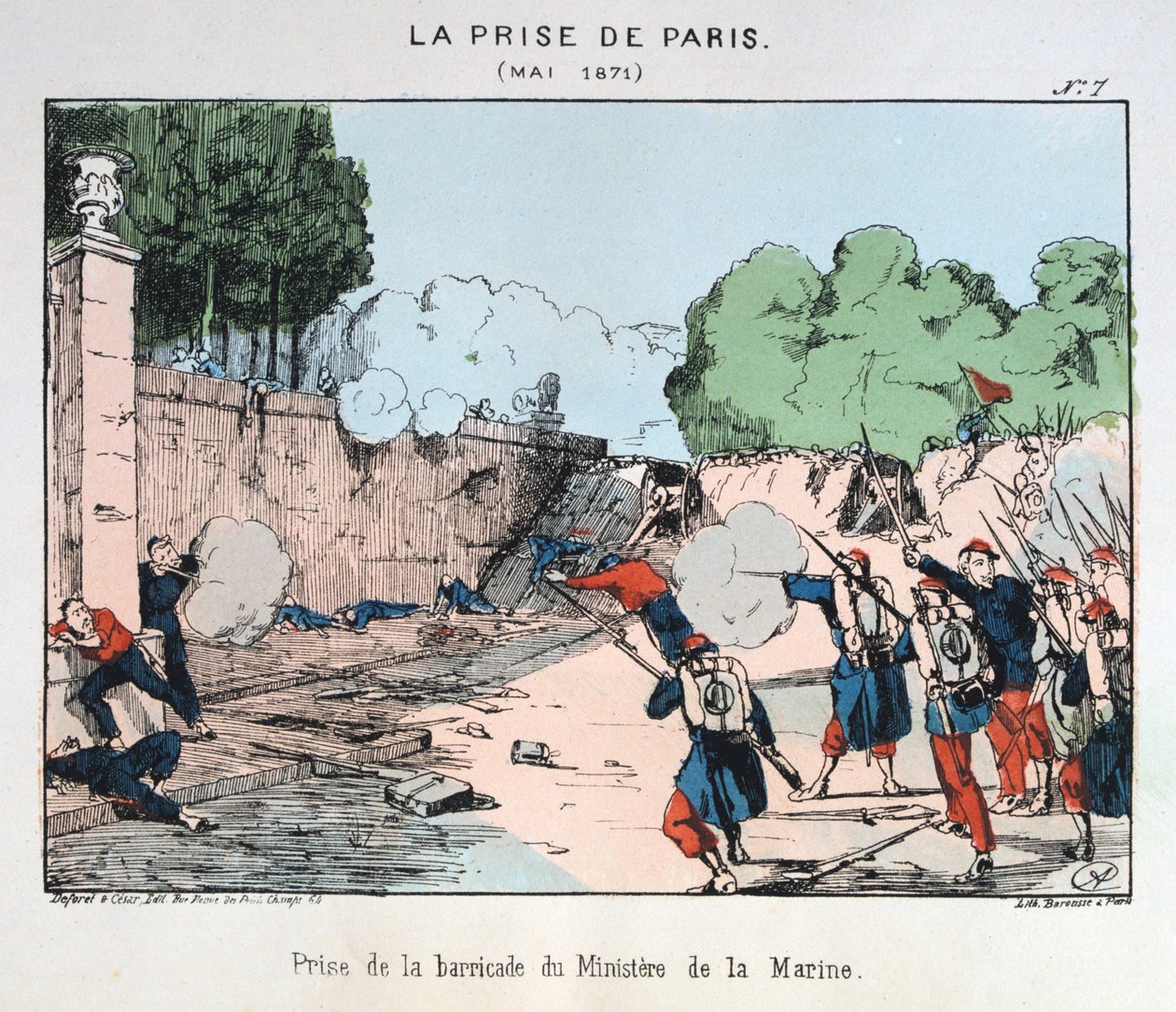 A captura de Paris, maio de 1871 de Unbekannt