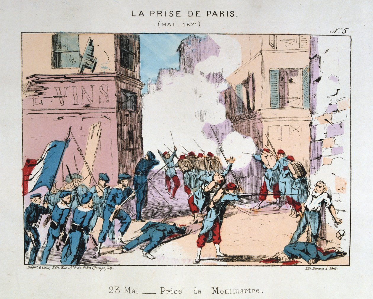 A captura de Paris, maio de 1871 de Unbekannt