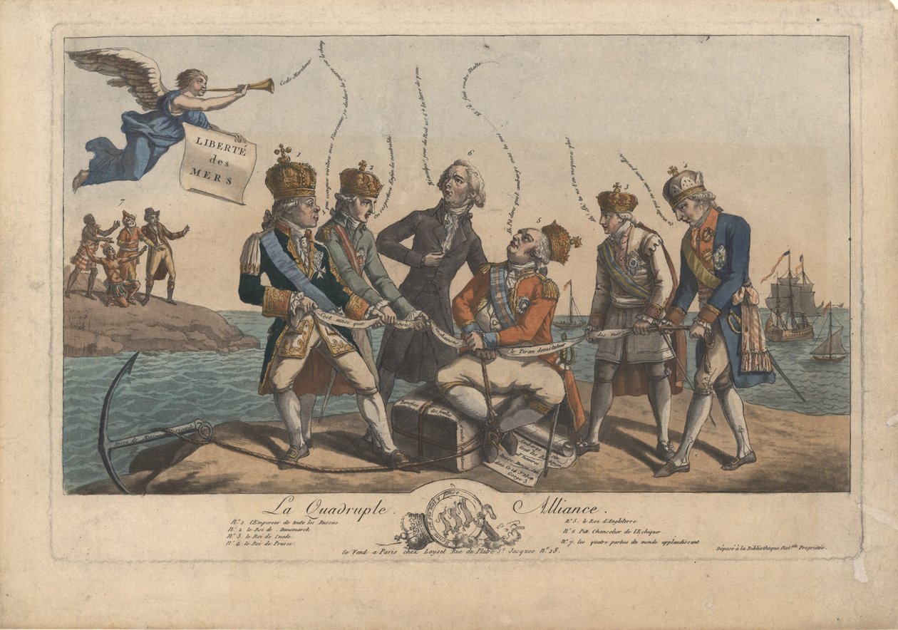 A Aliança Quádrupla, 1800. de Unbekannt