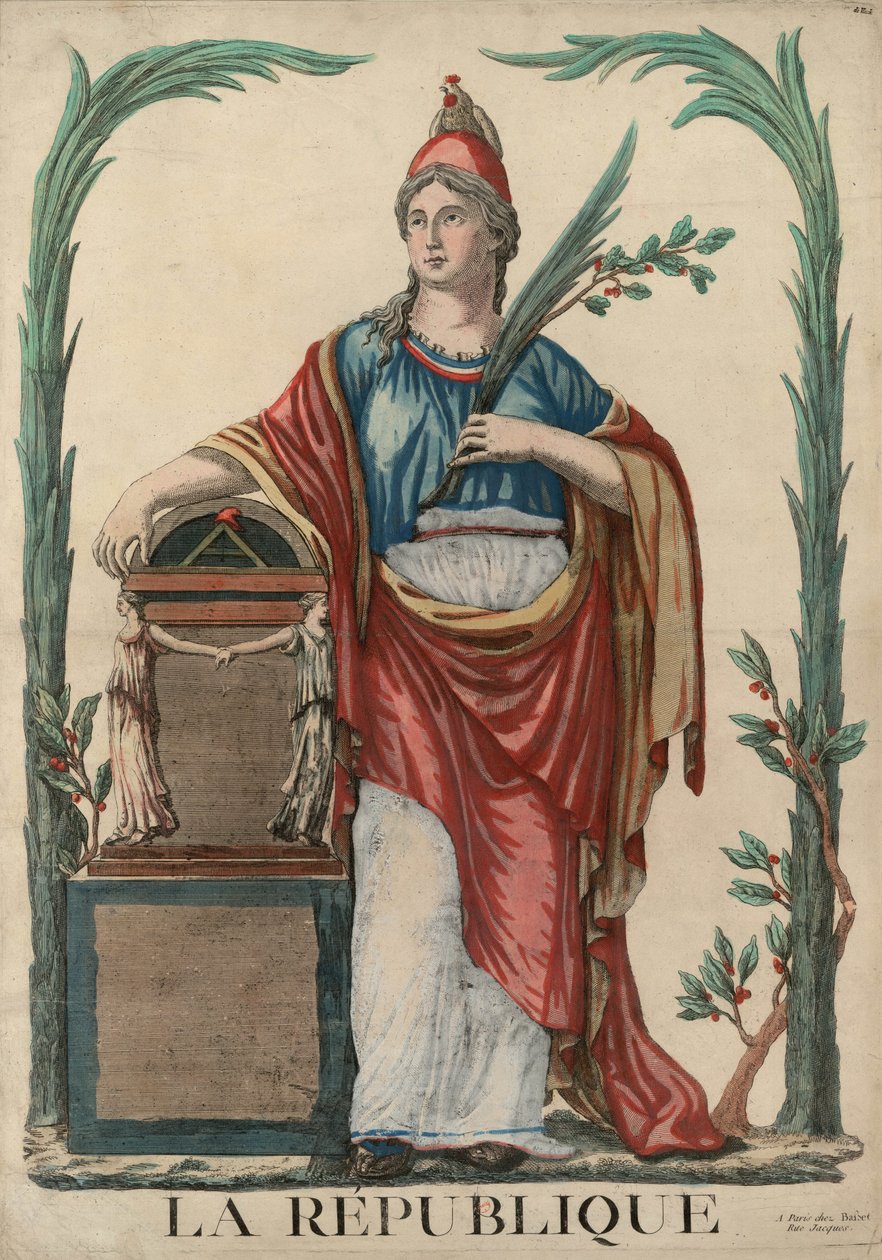 La République Figura Alegórica da República Francesa, 1793. de Unbekannt