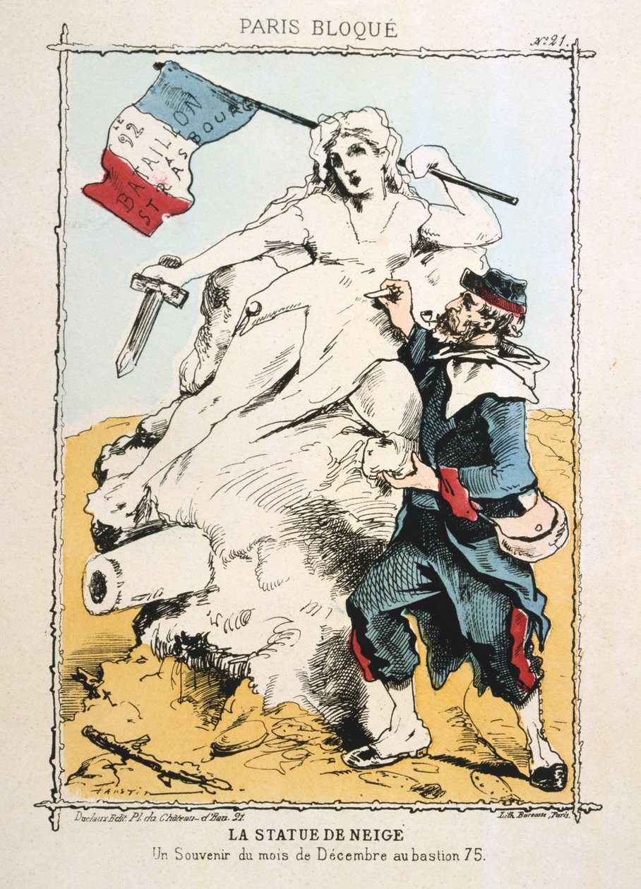 A estátua da neve, 1870-1871 de Unbekannt