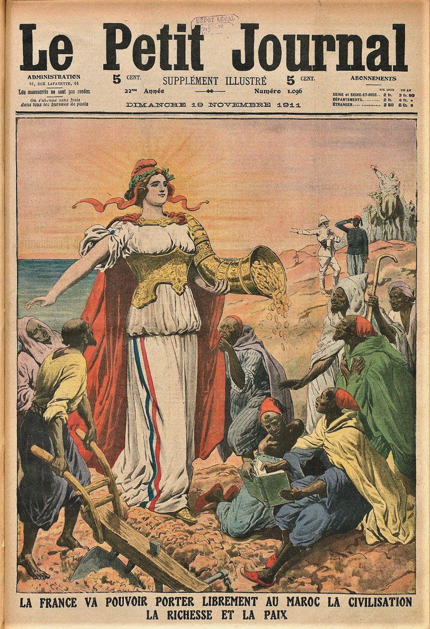 A missão civilizadora. Le Petit Journal, 19 de novembro de 1911, 1911. de Unbekannt