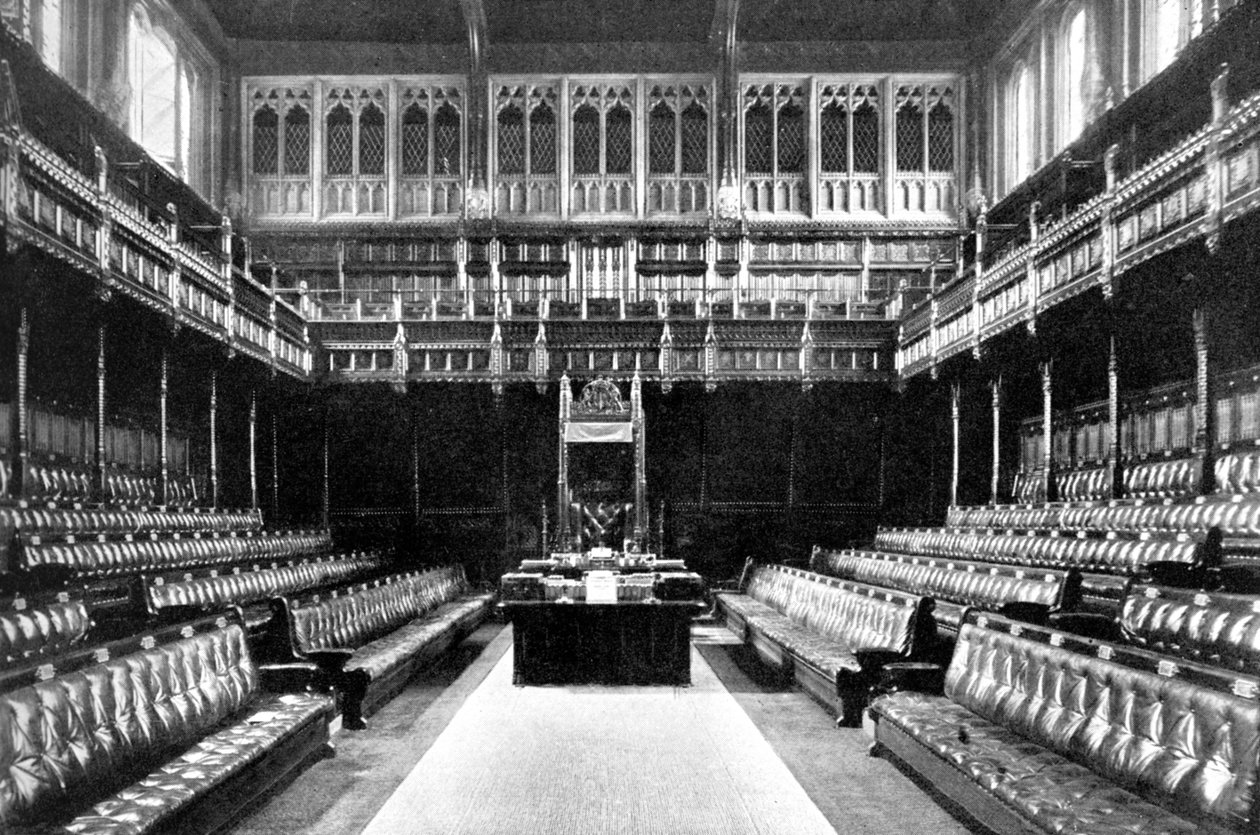 Grade de senhoras acima da Galeria dos Repórteres, Câmara dos Comuns, Westminster, Londres, c1905 de Unbekannt