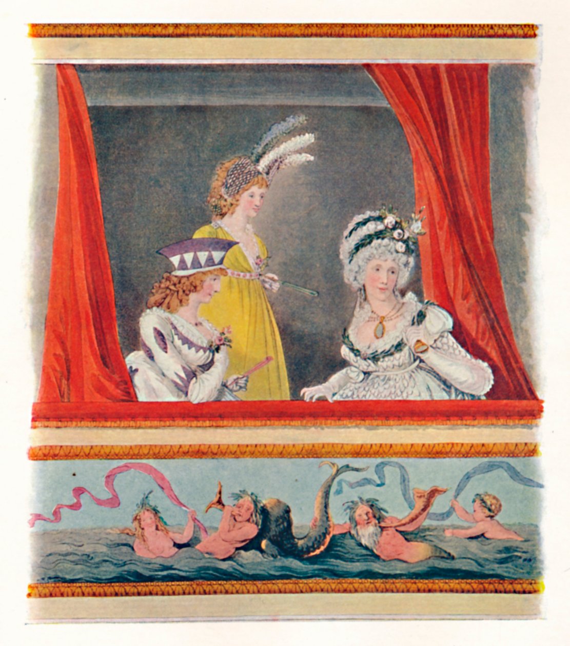Senhoras em vestido de noite, 1796, 1904 de Unbekannt