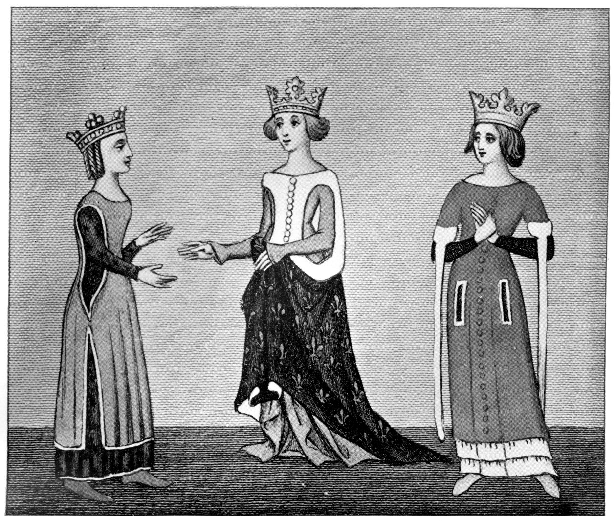 Vestido de senhora, século XIV, 1910 de Unbekannt