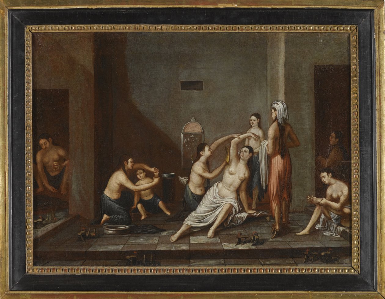 Senhoras no Hammam, 1741 de Unbekannt