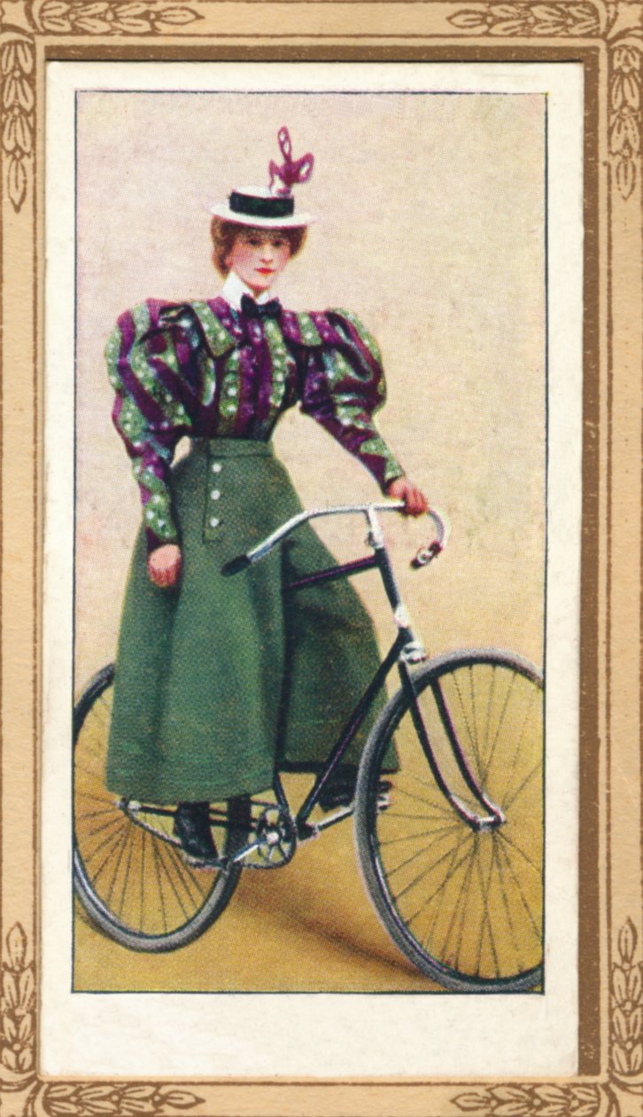 Senhora Ciclista com saia dividida, 1939 de Unbekannt
