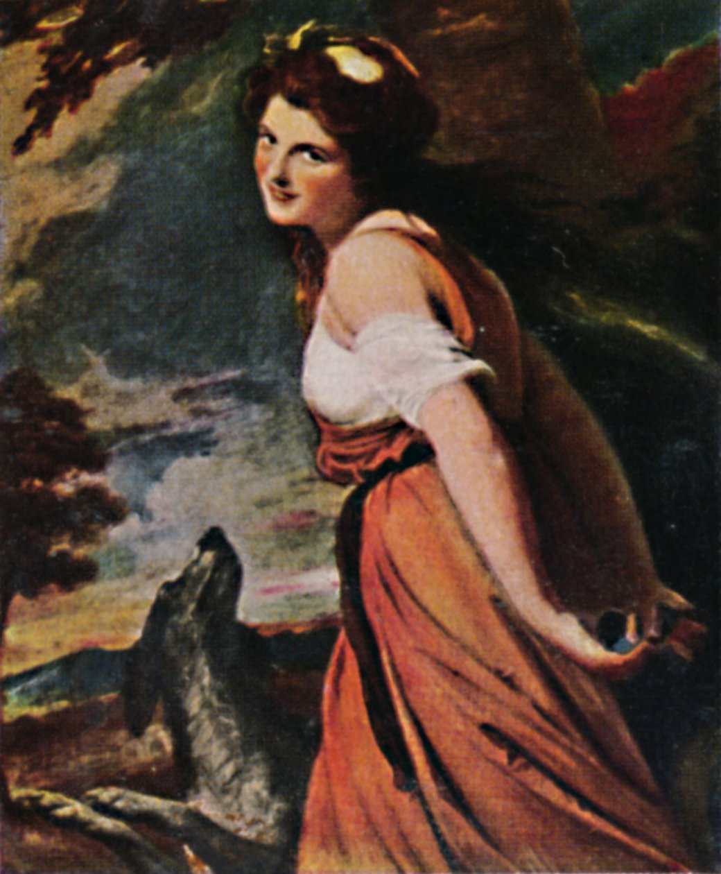 Lady Hamilton 1761-1815. - Pintura de Romney, 1934. de Unbekannt