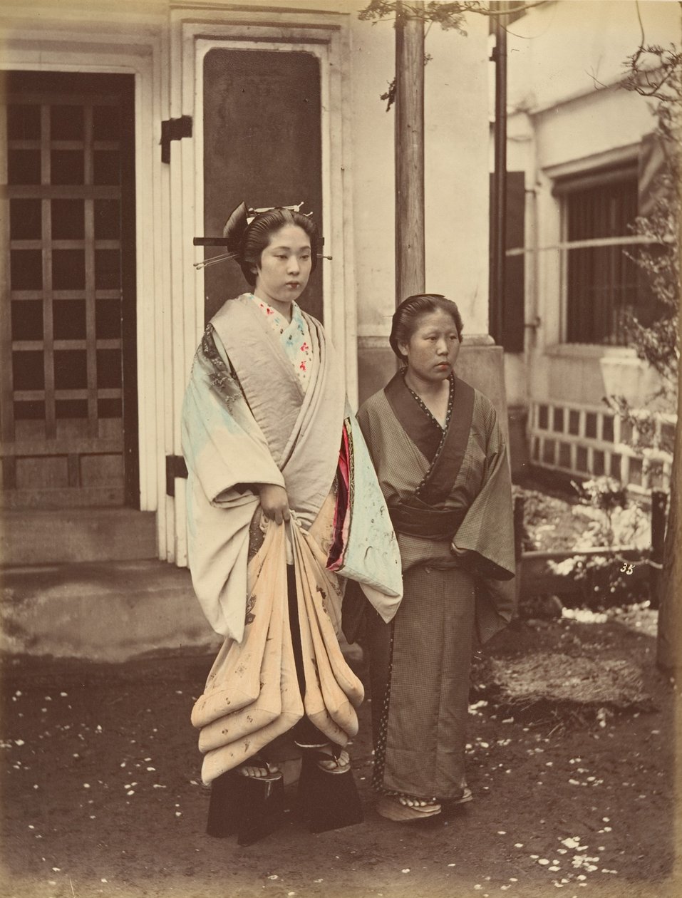 Dama e Servo, década de 1870. de Unbekannt