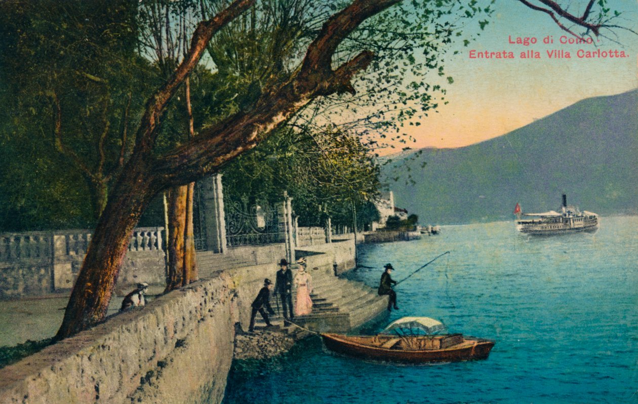 Lago de Como. Entrada para a Villa Carlotta, c1888. de Unbekannt