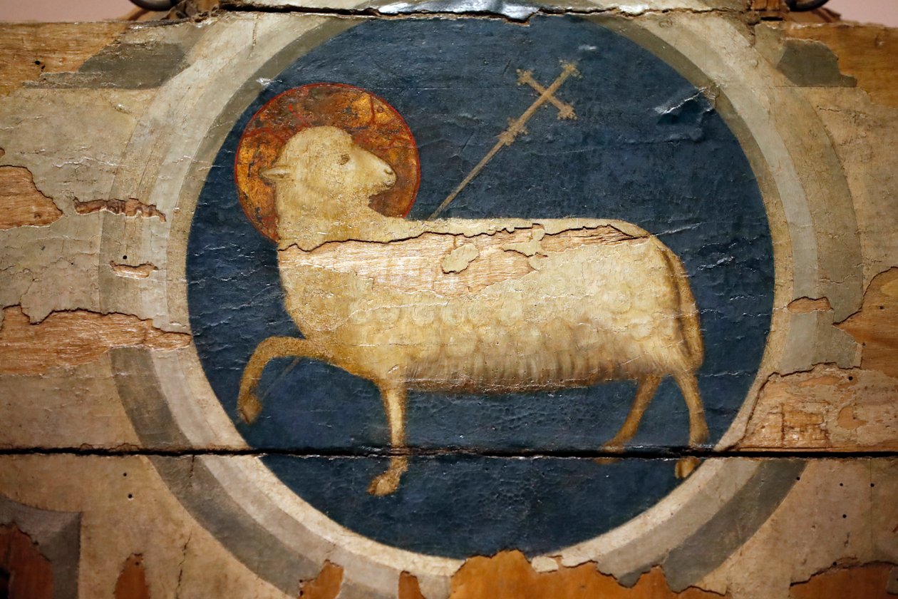 Cordeiro de Deus pintado por Giotto. Século XIV. Pádua. Itália. (foto) de Unbekannt