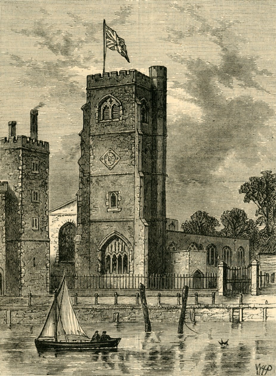 Igreja de Lambeth 1825, c1878. de Unbekannt