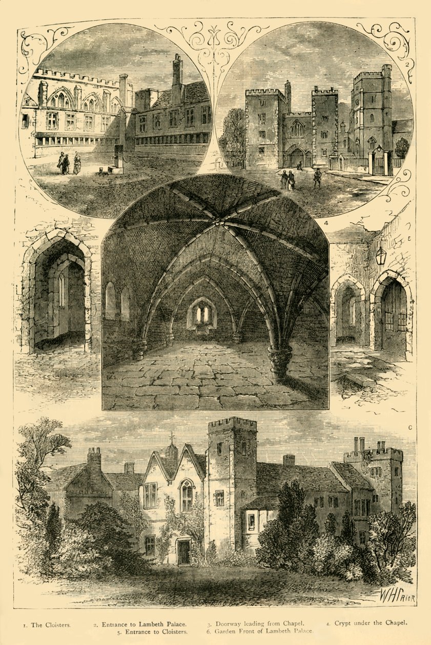 Palácio de Lambeth, c1878. de Unbekannt