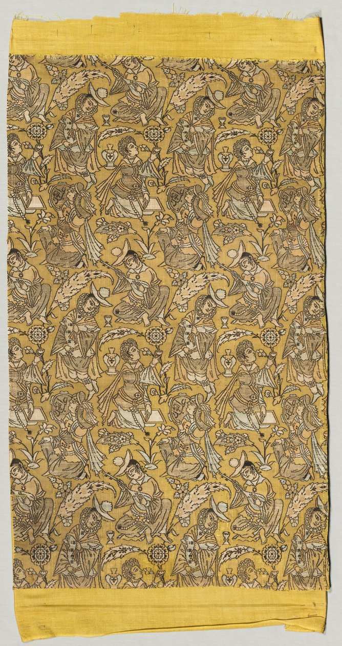 Lampas com dançarinos e músicos, 1600-1650. de Unbekannt