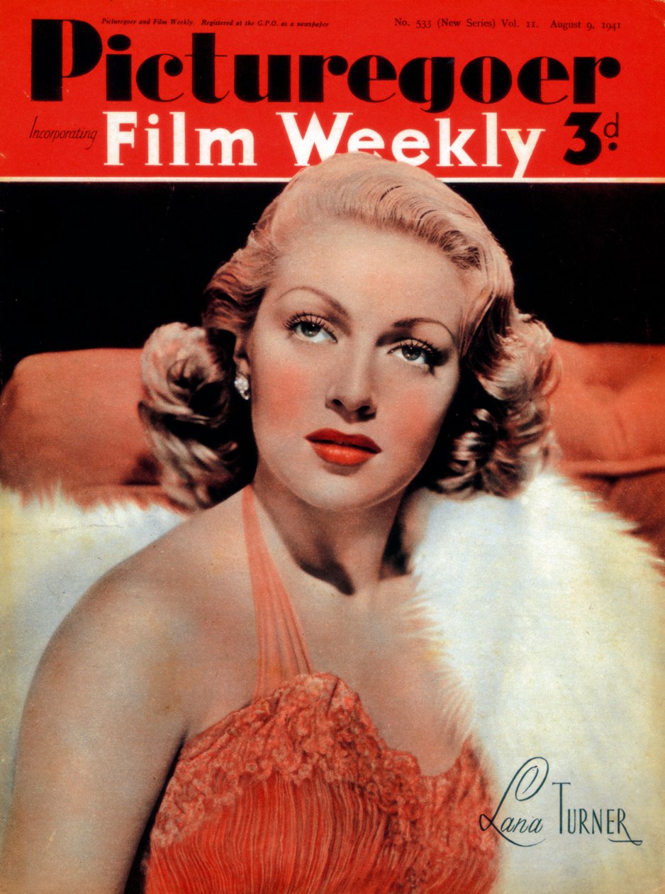 Lana Turner 1921-1995, atriz americana, 1941 de Unbekannt