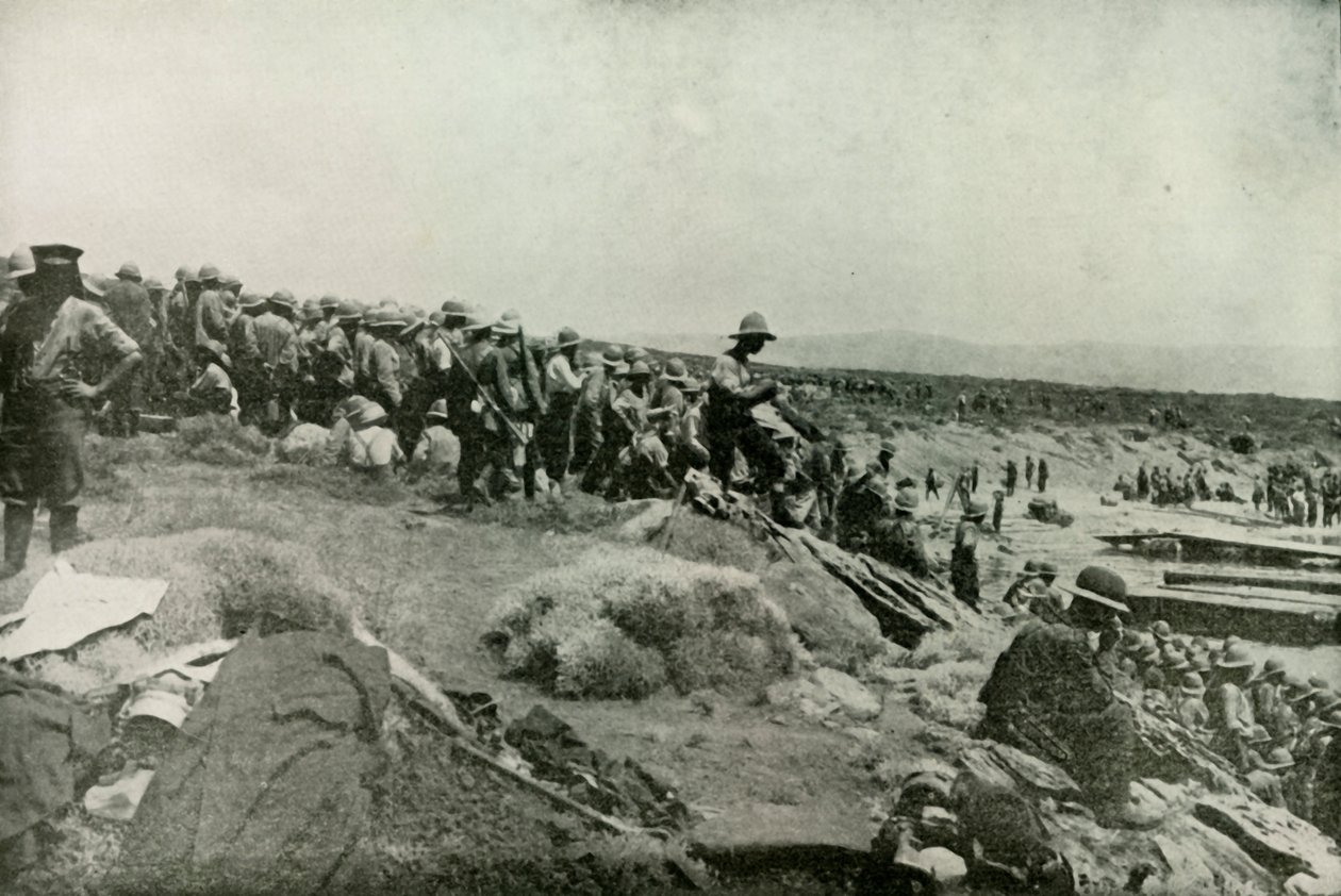 Tropas de desembarque na baía de Suvla, 1919. de Unbekannt